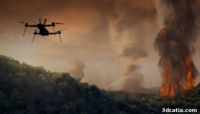3D Printed Drones for Wildfire Fighting