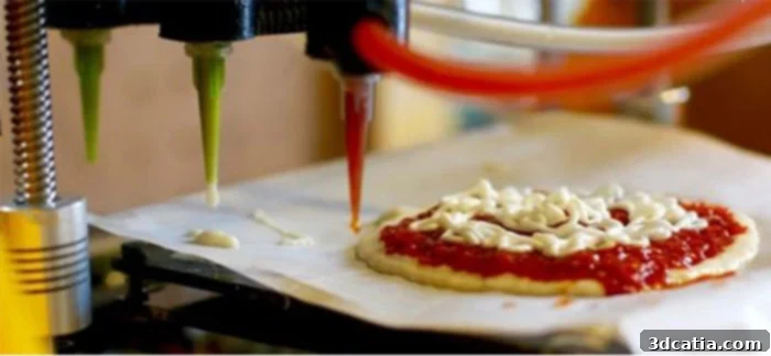 NASA's 3D printed pizza for astronauts.