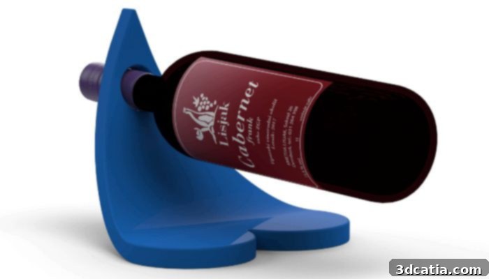 3D printed bottle holder STL file for Valentine's Day celebrations