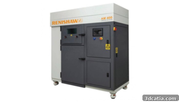 Renishaw AM 400 3D printer for metal additive manufacturing