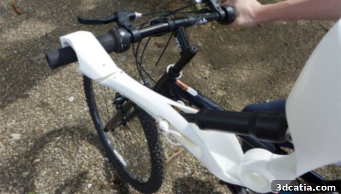 ZENOS: Open-Source 3D Printed Arms for Cyclists 3 Close-up of the ZENOS 3D printed arm prosthesis features
