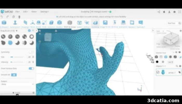 SelfCAD 3D modeling software