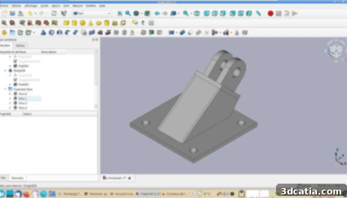 FreeCAD 3D modeling environment