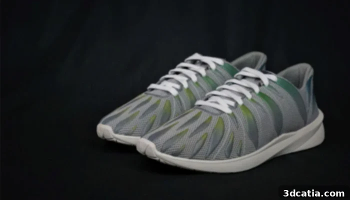 Voxel8 3D printed shoe upper