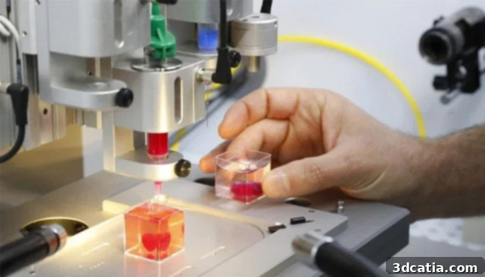 3D Printed Human Heart from Patient Tissue
