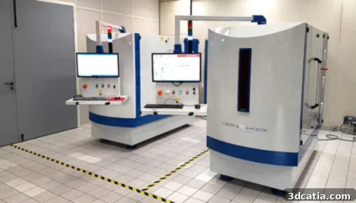 3DCeram's advanced additive manufacturing solution.