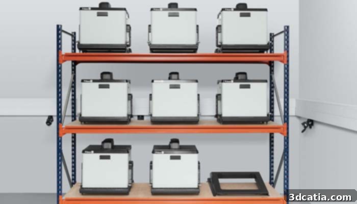 HP Jet Fusion 5200 solution with multiple build units for increased productivity in industrial production