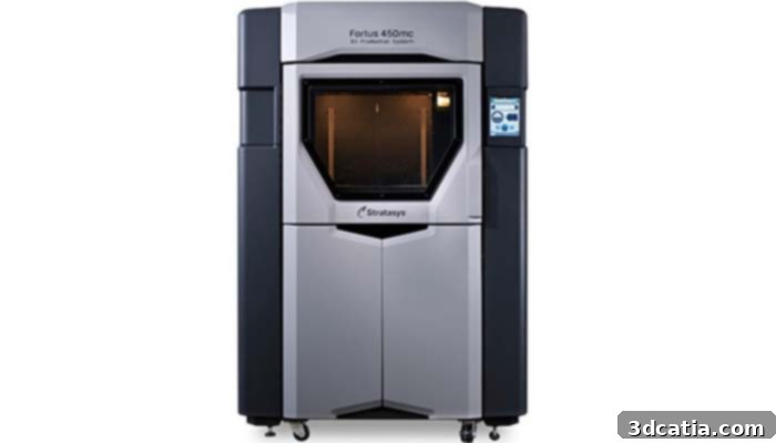 Stratasys Fortus 450mc 3D printer for demanding applications in motorsports