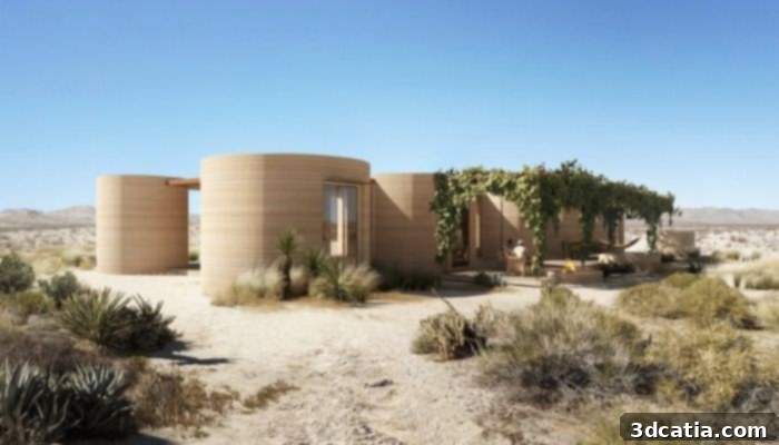 ICON 3D printed architecture - El Cosmico Hotel