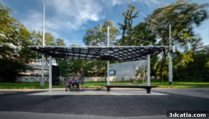 3D Printed Tram Shelter in Prague