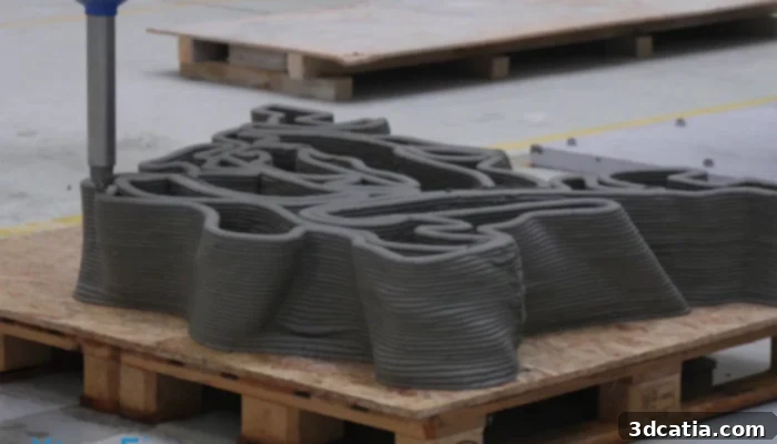 XtreeE 3D printing a coral reef structure for ecological restoration