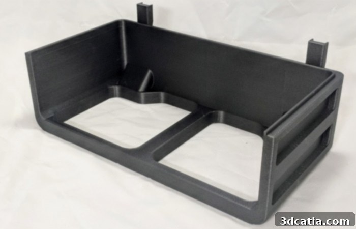High-performance material 3D printed piece from AON3D M2 machine, showcasing precision.