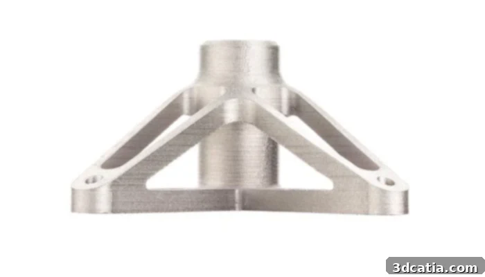 3D printed steel custom component