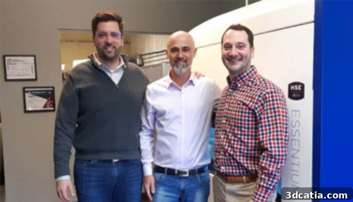 Gil Lavi with the Essentium team