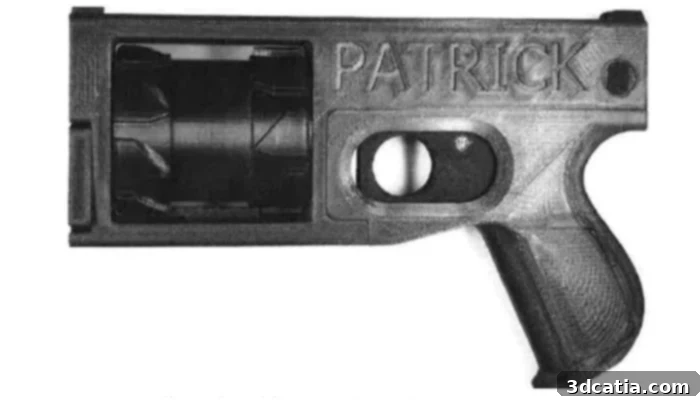 3D printed firearm