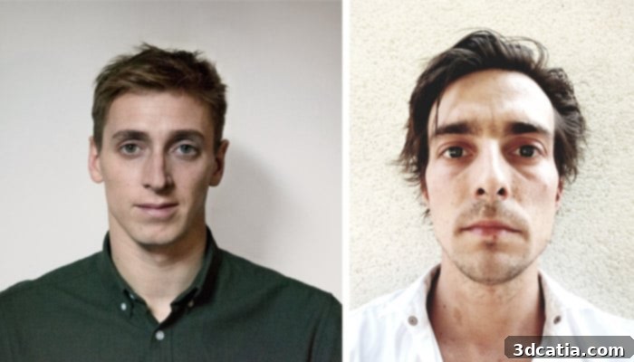 The founders of Soliquid, Jim Rhoné (on the left) and Amaury Thomas