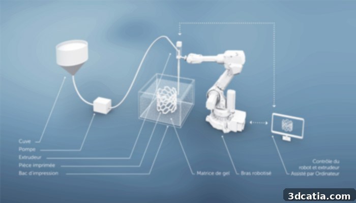 Soliquid's 3D printing process in action