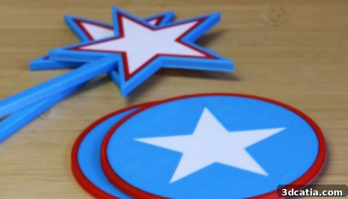 Print Your Patriotism: Top July 4th STL Designs 2 4th of July Party Pack