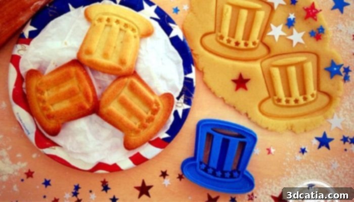 Print Your Patriotism: Top July 4th STL Designs 4 4th of july uncle sam cookie cutter