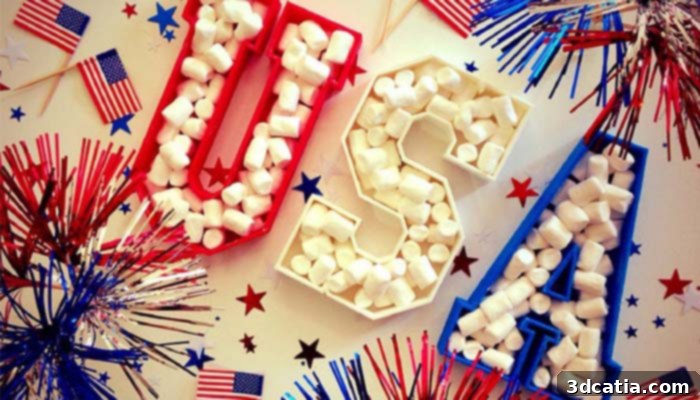 Print Your Patriotism: Top July 4th STL Designs 5 4th of july plates