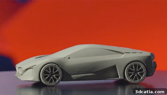 BMW Vision M Next 3D printed scale model