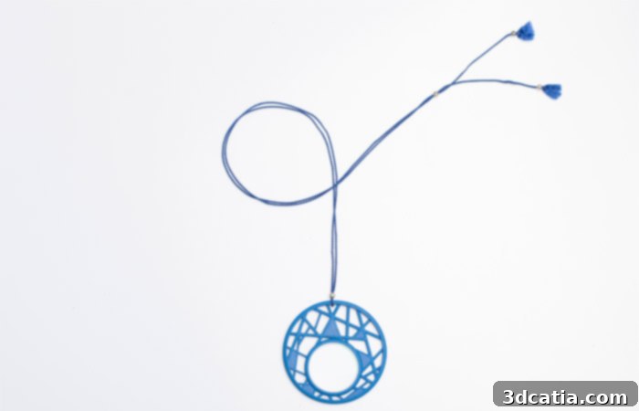 F-elia 3D printed optical jewelry combining traditional elegance with modern additive manufacturing.
