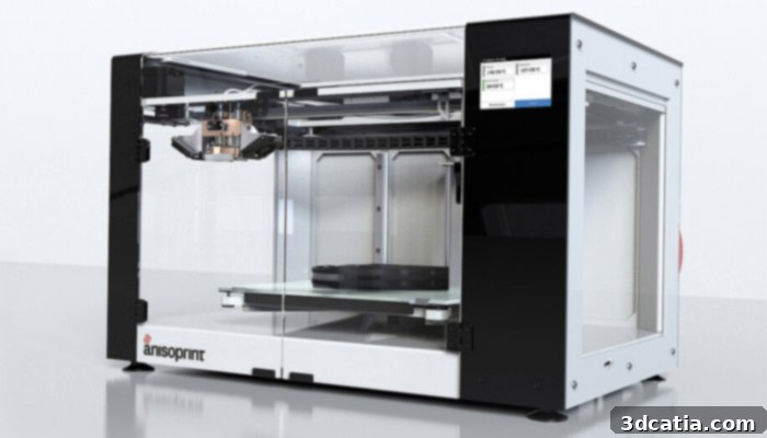 Anisoprint Composer 3D printer for continuous fiber composites