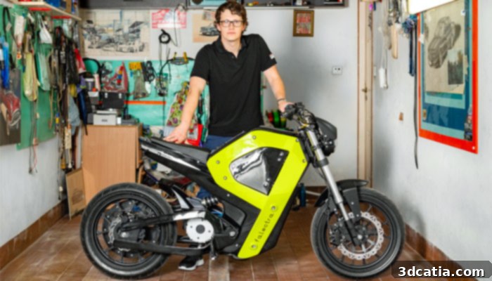 3D printed motorelectric bike 
