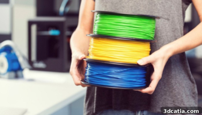 PLA filament spool
