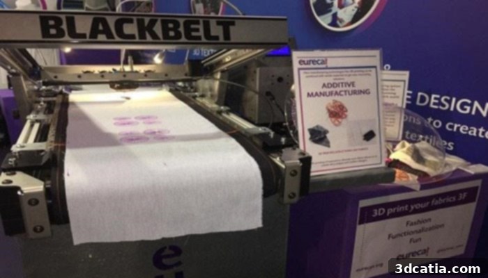Eurecat's innovative continuous 3D printing technology for textiles.