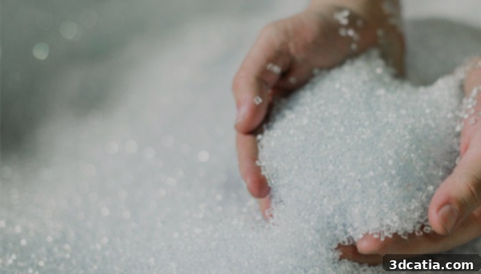 Genecis' PHA bioplastic pellets, showcasing sustainable material innovation.