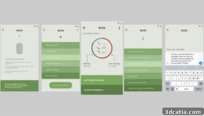 Wae smart waste system providing user notifications