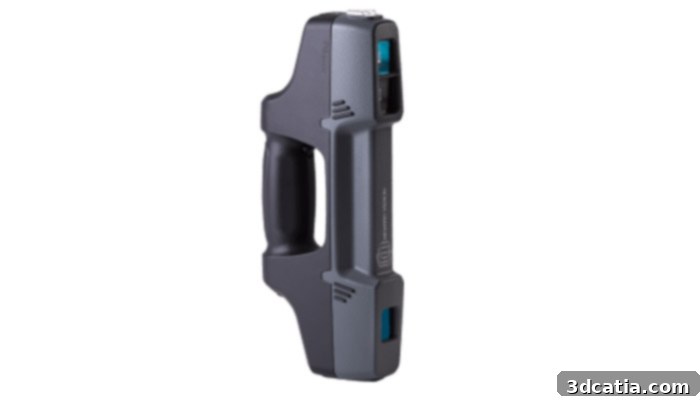 Mantis Vision F6 SMART, a portable laser 3D scanner for large objects.