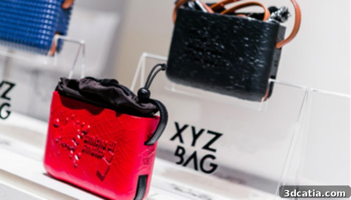 XYZBag's customized handbags showcase the versatility of 3D printing.