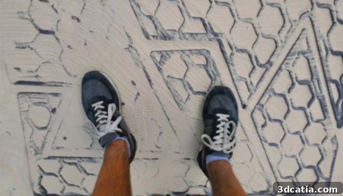 Additively manufactured concrete paving stones by PrintStones