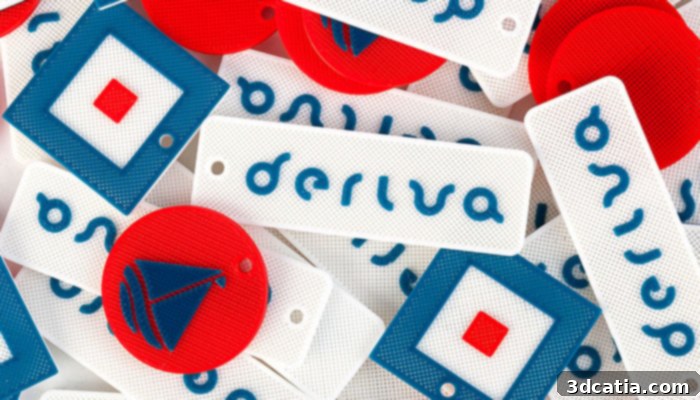 deriva sailmakers 3D printed parts