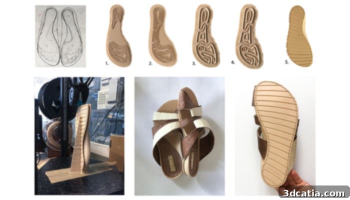 organic 3d printed shoe