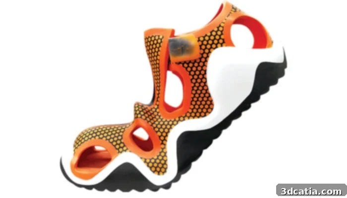 3D printed running shoe prototype