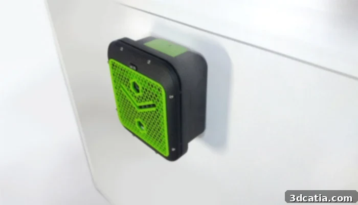 Early prototype of Alveo3D's filtration system.