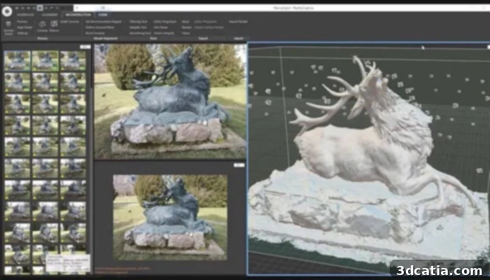 RealityCapture photogrammetry software interface