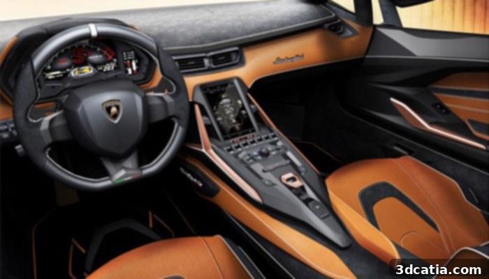 Lamborghini Sián FKP 37 interior view