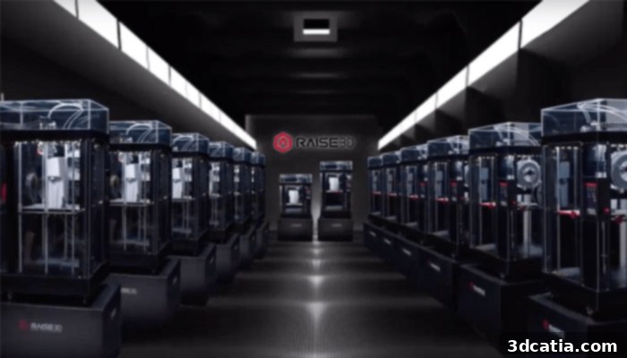 Raise3D E2 3D printer compatible with RaiseFactory for multi-machine management