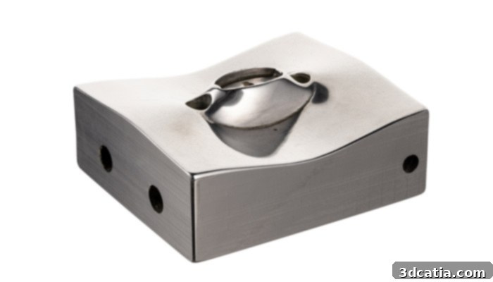 3D printed mold for medical mouthpieces from H13 tool steel by Desktop Metal