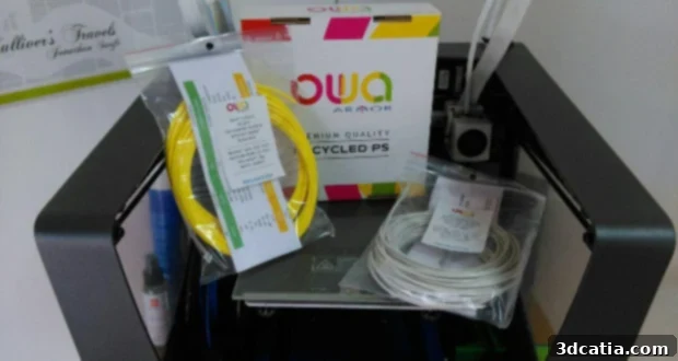 Circular economy principles applied to 3D printing with OWA 3D's sustainable materials.