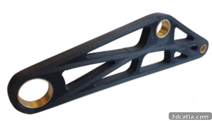 High-performance 3D printed carbon fiber composite part by 9T Labs