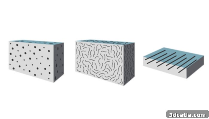 composite materials with different fiber reinforcements