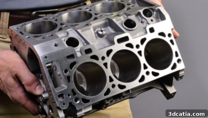 Close-up of ExOne's binder jetting process with triple ACT