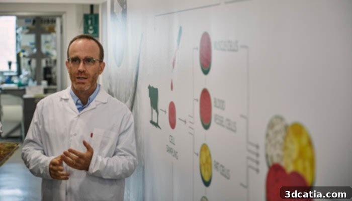 Didier Toubia, Co-Founder and CEO of Aleph Farms, promoting sustainable cultivated meat