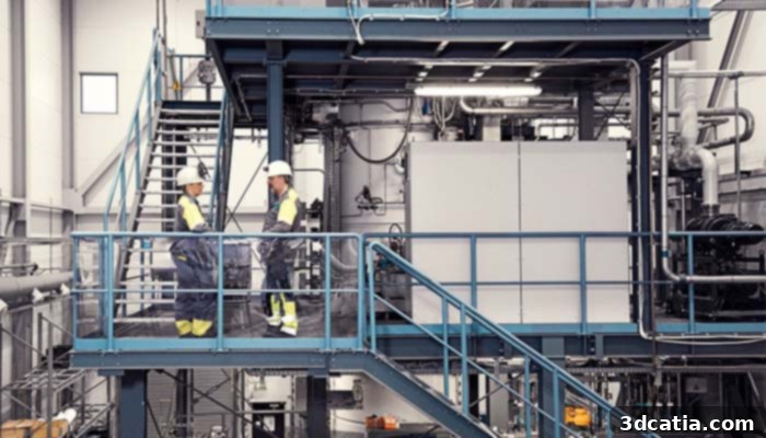 Sandvik metal powder production plant in Sandviken, Sweden