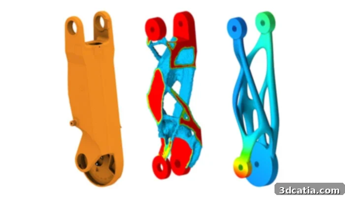 generative design for robot arm weight reduction